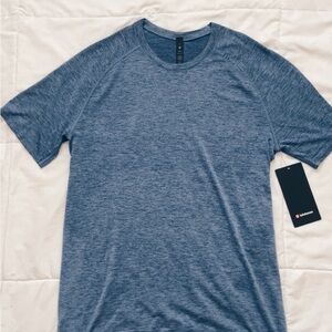 lululemon athletica Heathered Blue Short Sleeve Tee